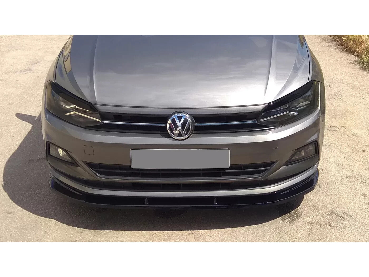Motordrome Front Bumper Lower Splitter Valance Polo Mk6 2017+ Gloss Black