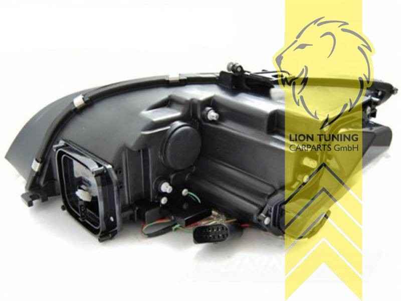 LT Pair LED Halo DRL Lightbar Headlights Audi TT 8J 06-10 Coupe Cabrio black LHD