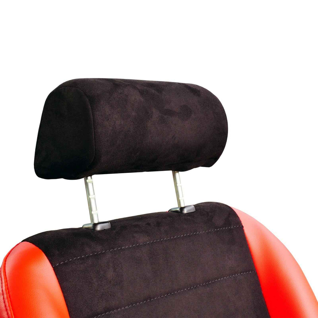 Simoni Universal Pair x2 Classic Retro Vintage Red & Black Bucket Seats slides