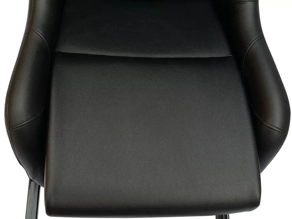 FKA LUXE Driving Game Sim Racing Simulator Frame + Folding Seat + Mat Black