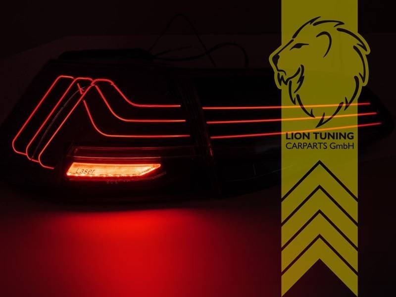 LT Pair LED Laser Line Lightbar REAR LIGHTS Tail Lamps VW Golf 7 red smoke LHD