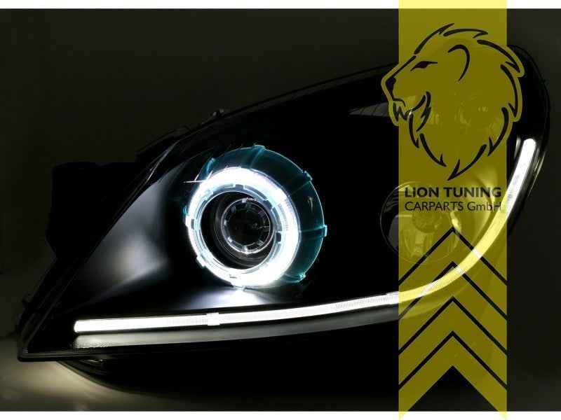 LTG Pair Xenon HID Headlights Opel Astra H L48 L35 L08 L69 04-10 black LHD