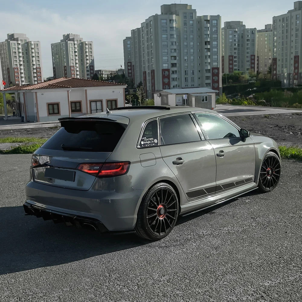 OW Rear Diffuser Diffusor AUDI RS3 Sportback 8V 2015-2016 Gloss Black