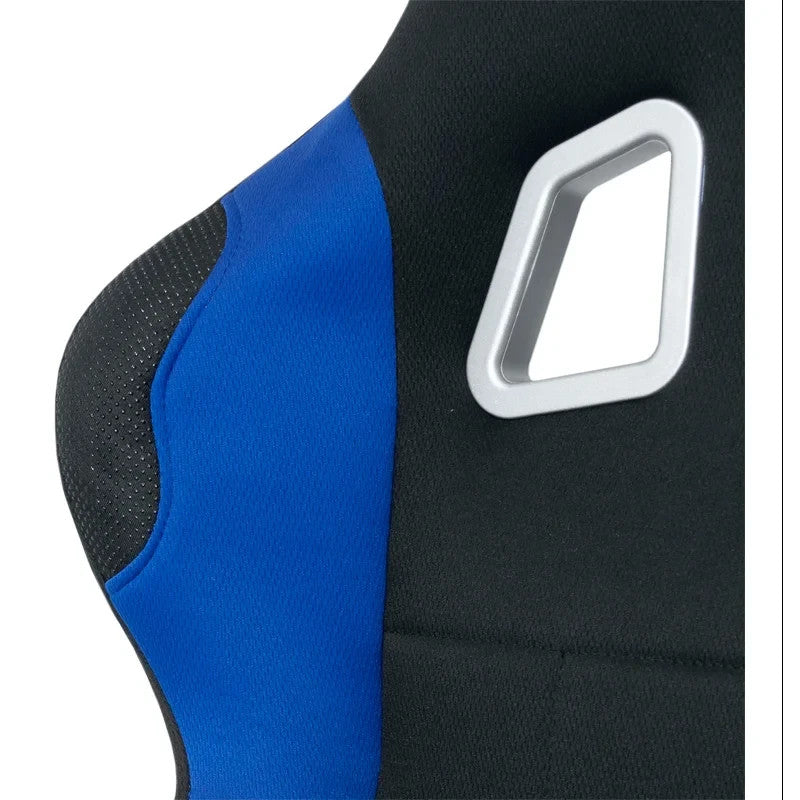 ATST x1 Fixed Back Drift Track Bucket Seat Black Blue Car Van Bus Sim + slides