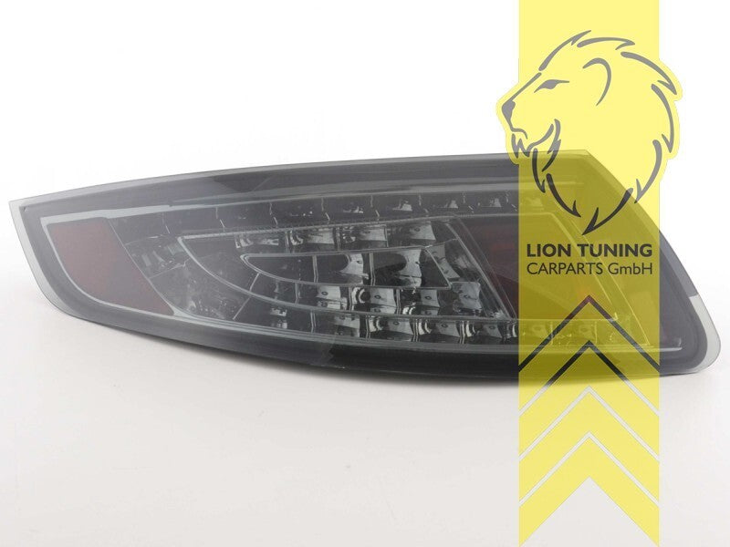 LT Pair LED DRL Lightbar Rear Tail Lights Lamps Porsche 911 Type 997 black LHD