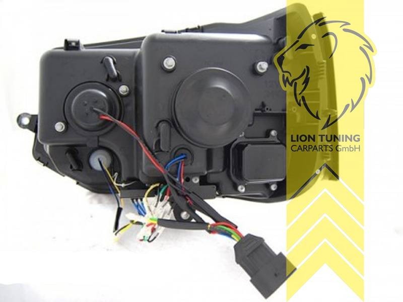 LT LED DRL Lightbar Headlights VW T5 Bus Transporter Facelift T5.1 chrome LHD