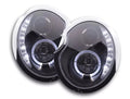 FKA Angel Eyes Headlights BMW Mini Cooper S JCW R50 R53 01-06 Black LHD