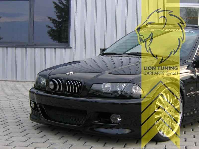 LTG DEPO Pair LED Halo Headlights BMW E46 Sedan Touring Black 98-01 RHD / LHD