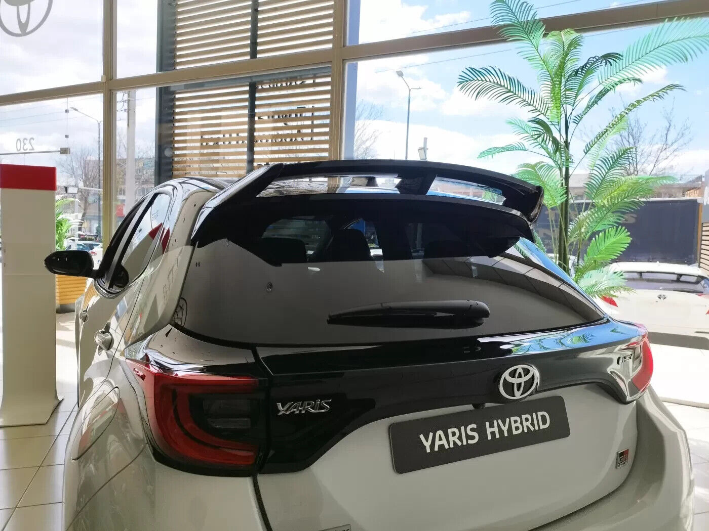 Motordrome Design Rear Wing Roof Spoiler Toyota Yaris Mk4 20+ UNPAINTED