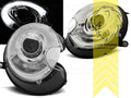 LT LED DRL Lightbar Halo Ring Headlights BMW Mini One R56 R57 06-14 chrome LHD