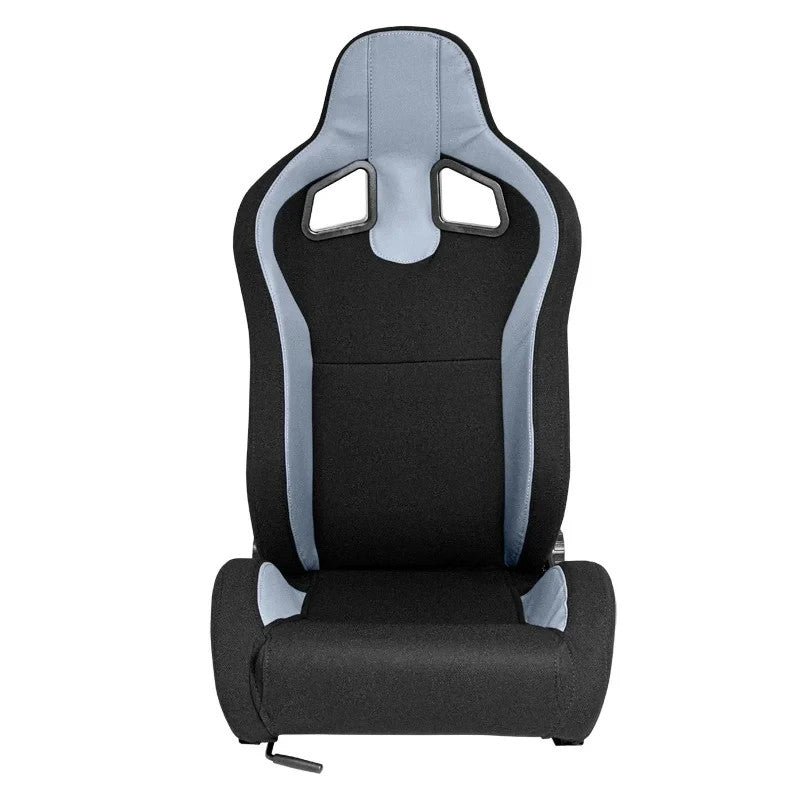 ATST x1 Universal Car Van Camper Sim Bucket Seat Black Textile Grey Syn Leather