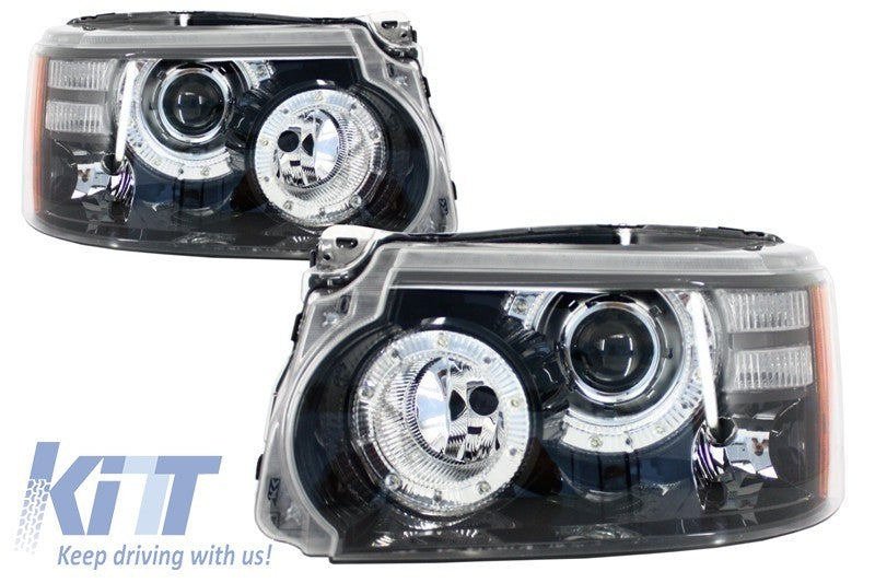 KT Pair LED DRL Headlights Range Rover Sport L320 09-13 Facelift Design LHD