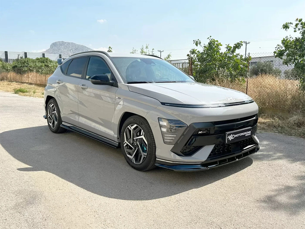 Motordrome Front Splitter Diffuser Hyundai Kona N-Line Mk2 Gloss Black