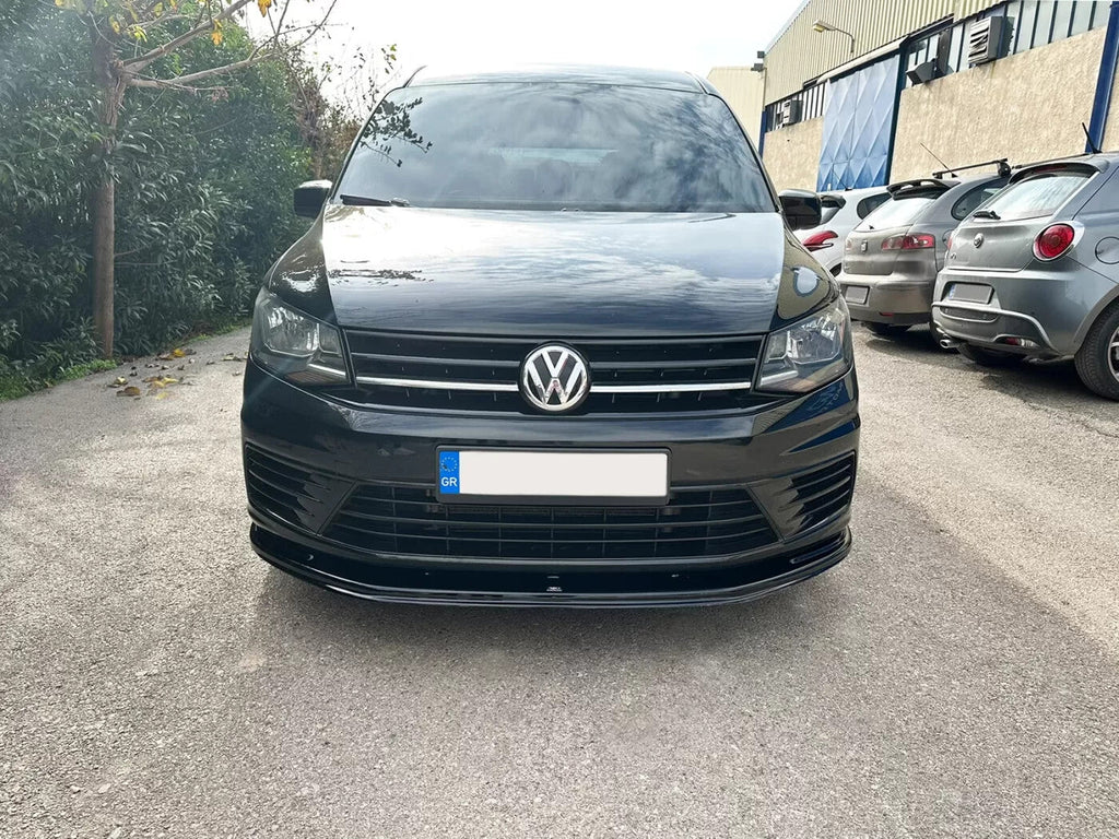 Motordrome Front Bumper Lower Splitter VW Caddy 4 MK4 15-21 Gloss Black
