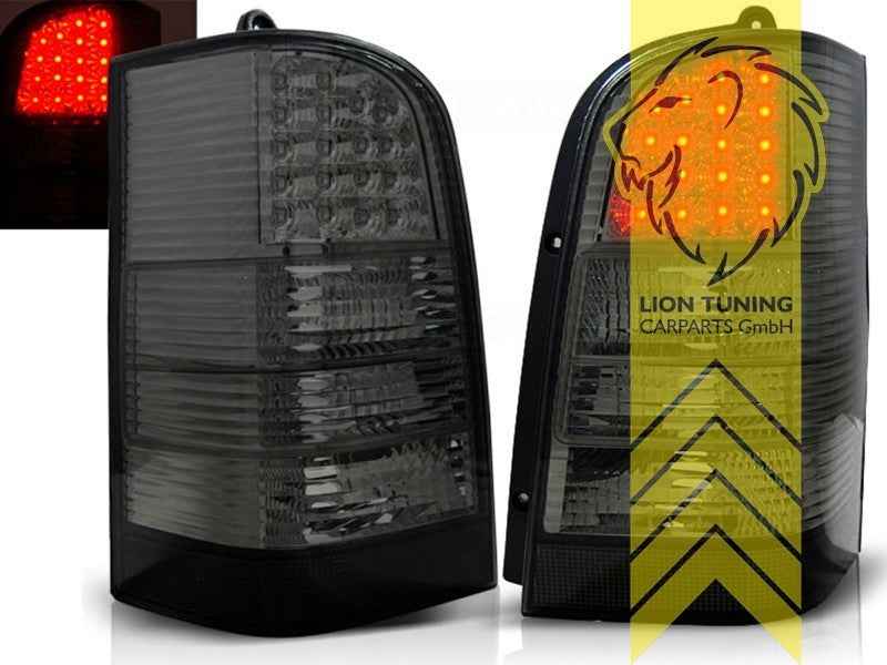 LTG Pair LED Rear Lights Tail Lamps Mercedes VITO W638 96-03 black smoke LHD