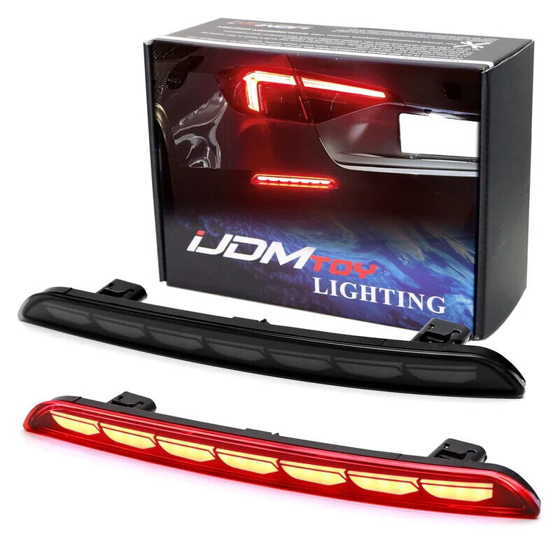 Rear Tail LED Lamp Brake Fog Revers Light Smoke Bumper Reflector Honda Civic 22+