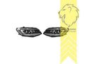 LTG Pair LED DRL Halo HID Headlights VW Caddy 4 2K SA Xenon for halogen LHD