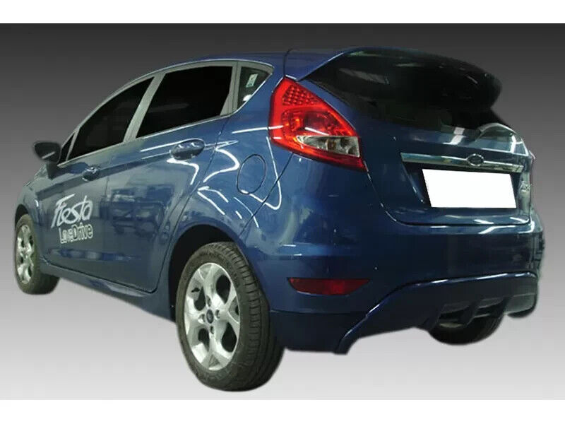 Motordrome Design Rear Bumper Diffuser Ford Fiesta Mk7 08-13 Gloss Black