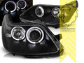 LTG Pair LED Halo DRL Headlights Citroen C4 LC Facelift 04-10 Black EXPORT ONLY