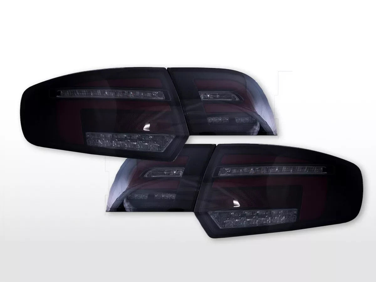 FKA Pair LED Rear Lights Tail Lamps Audi A3 8P 8PA 04-08 Black Smoke LHD