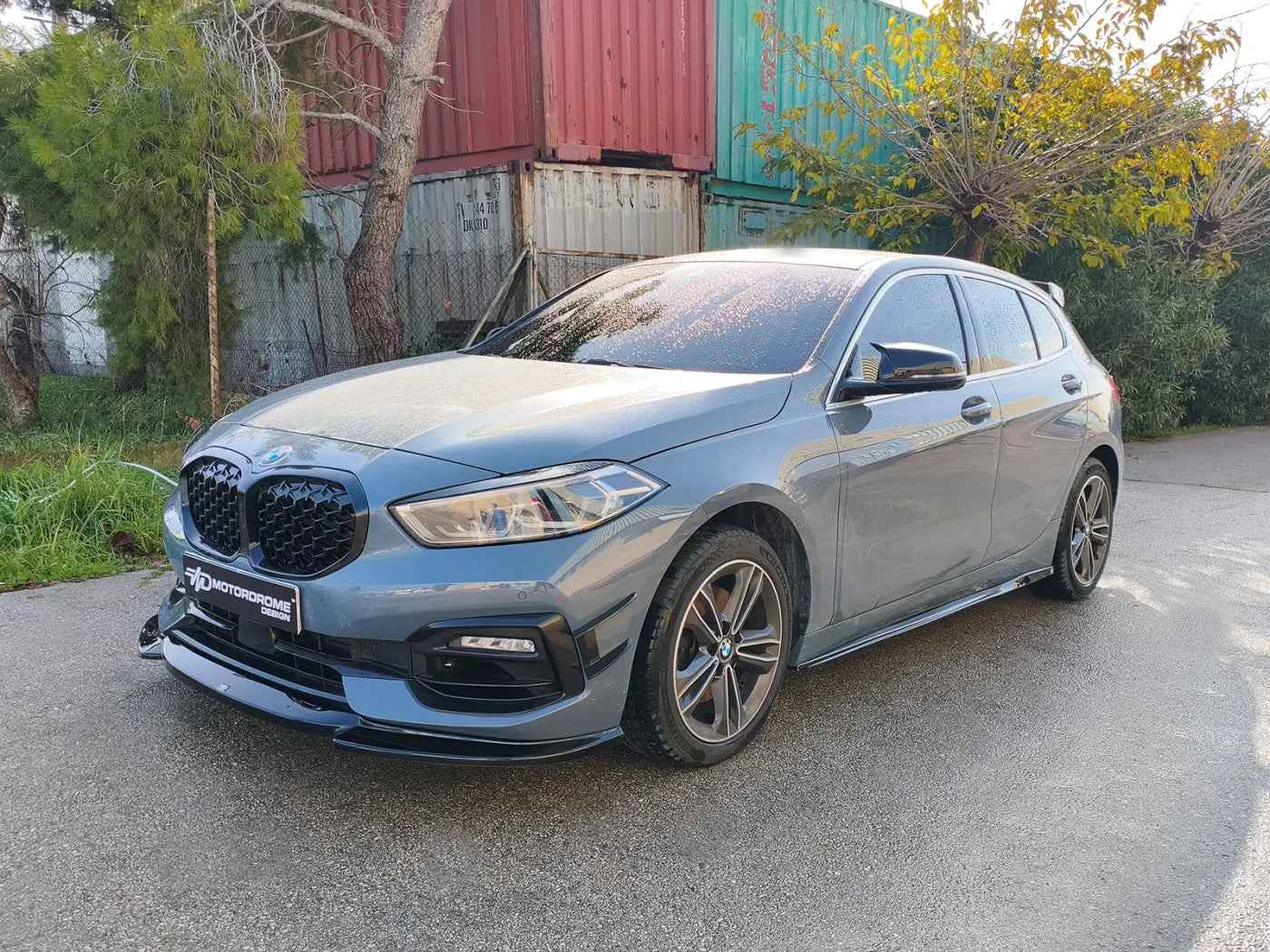 Motordrome Design Side Skirts Extensions BMW 1 Series F40 Glossy Black