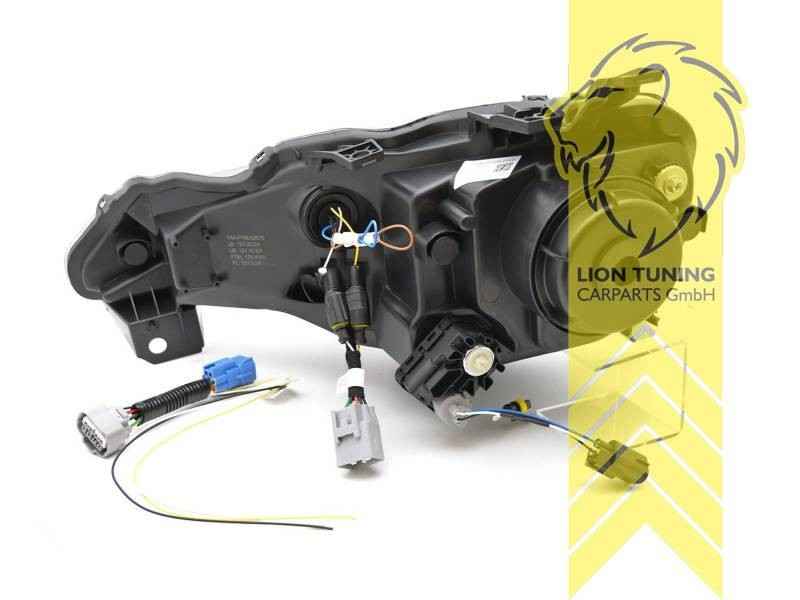 LTG Pair LED DRL Halo Lightbar Headlights Toyota GT86 ZN6 12-21 Black Export LHD