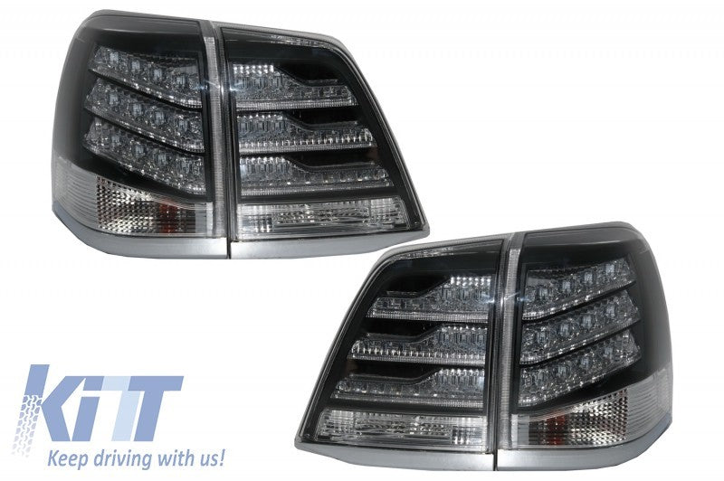 KT Pair LED Rear Lights Tail Lamps Toyota Land Cruiser FJ200 J200 07-11 LHD