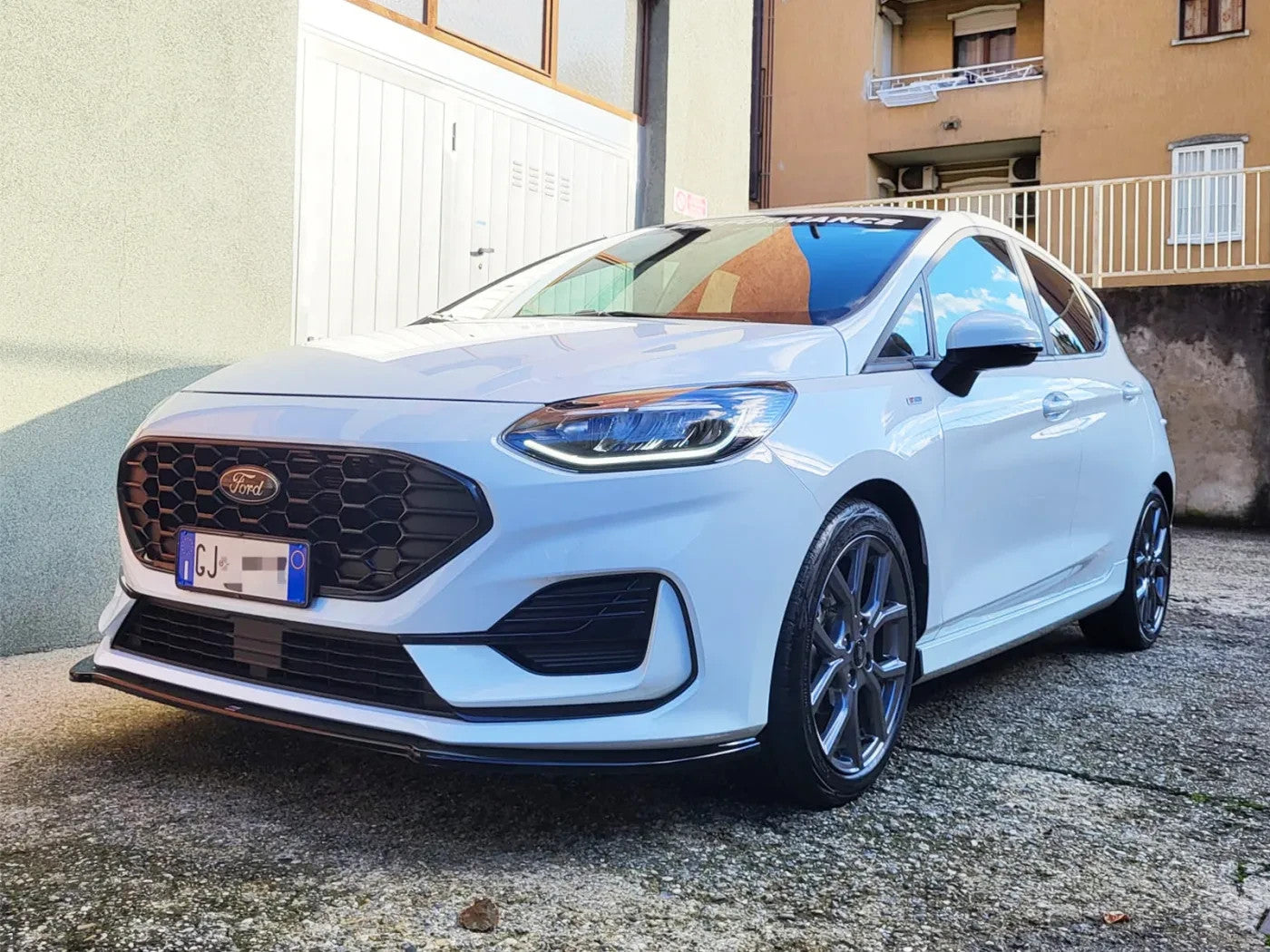 MTD Front Bumper Splitter Ford Fiesta Mk8 ST-Line Facelift 21-24 Gloss Black ABS