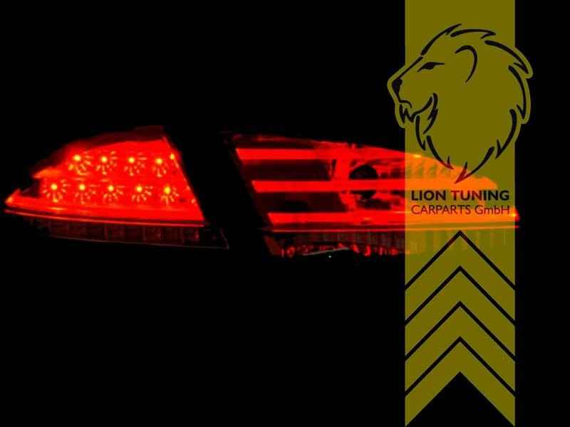 LTG Pair LED Rear Lights Lamps Seat Leon 1P 05-09 white chrome LHD