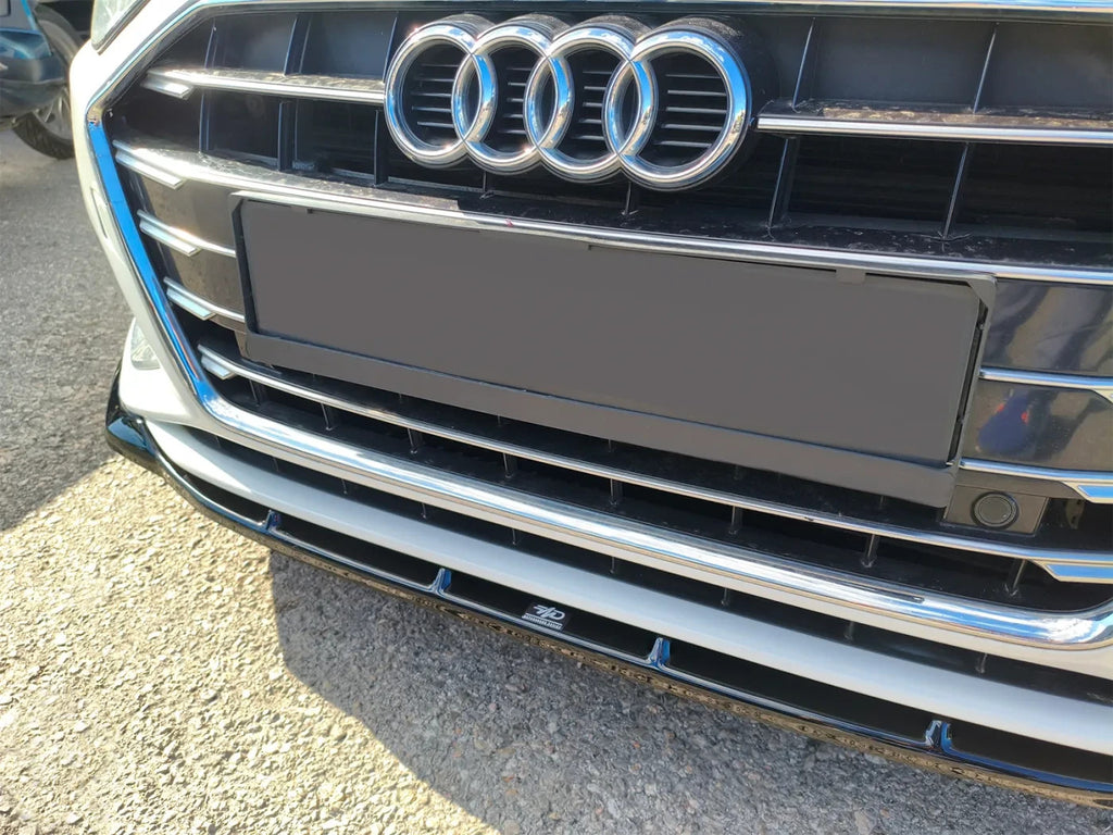 MTD Front Bumper Splitter Audi A4 B9 Facelift Sedan Avant 19-24 Gloss Black ABS
