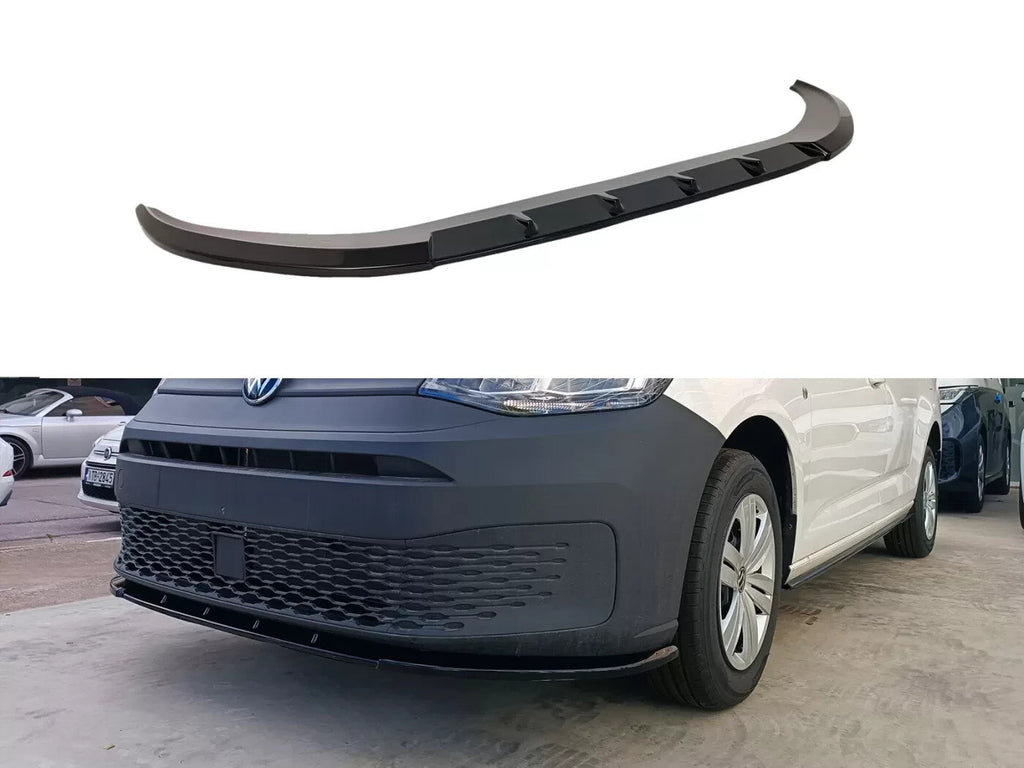 Motordrome Front Bumper Lower Splitter VW Caddy Mk5 2021+ Gloss Black