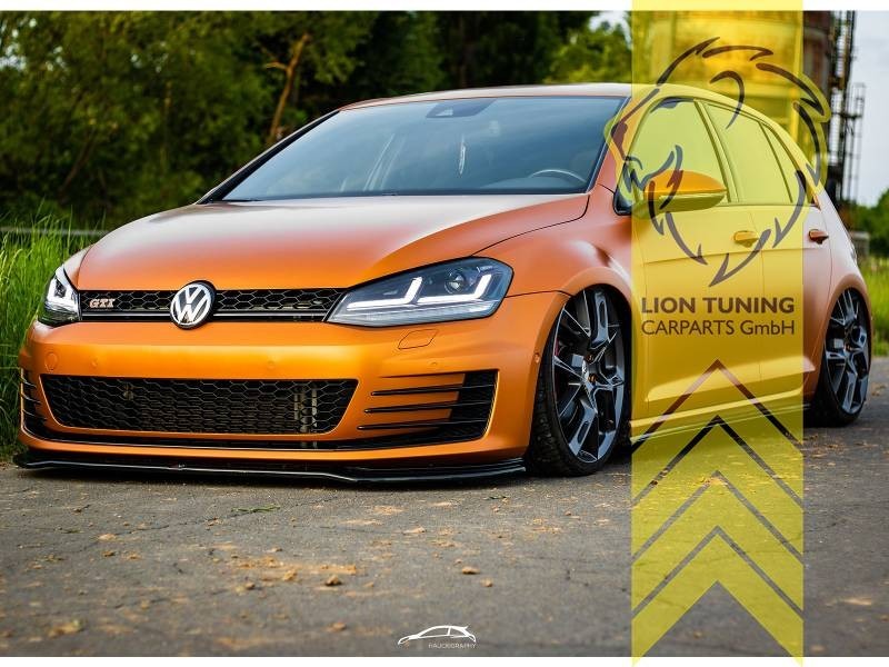 LT OSRAM Pair FULL LED DRL Headlights VW Golf 7 Limo Variant 12-17 black LHD