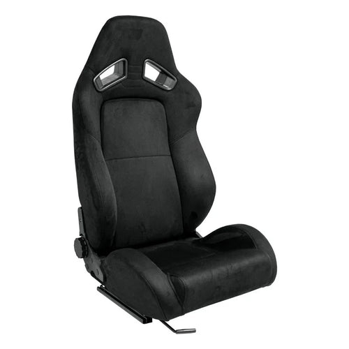 ATST x1 LH Luxe Universal Bucket Seat Black Alcantara Suede Edition + slides