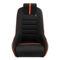 AS x1 Univ Classic RS Black Red Car Kit Fixed Back Bucket Seat + slides