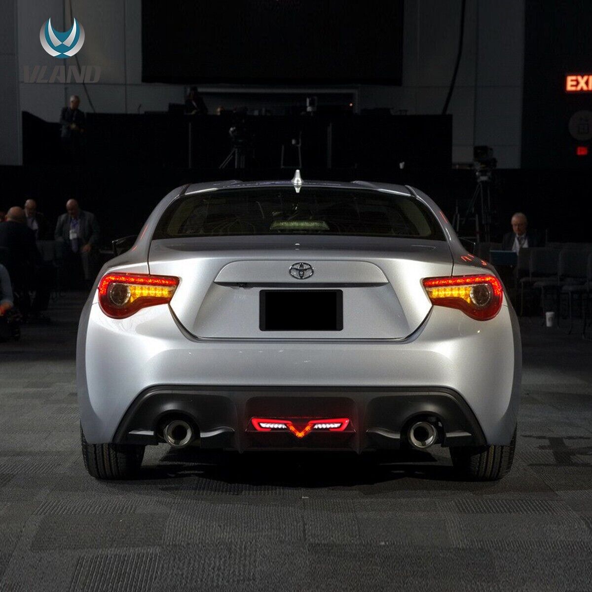 VLAND 12-21 FR-S BRZ GT86 1 MK1 1st Gen ZN6 ZC6 LED Rear Bumper Lower Reverse SMOKE