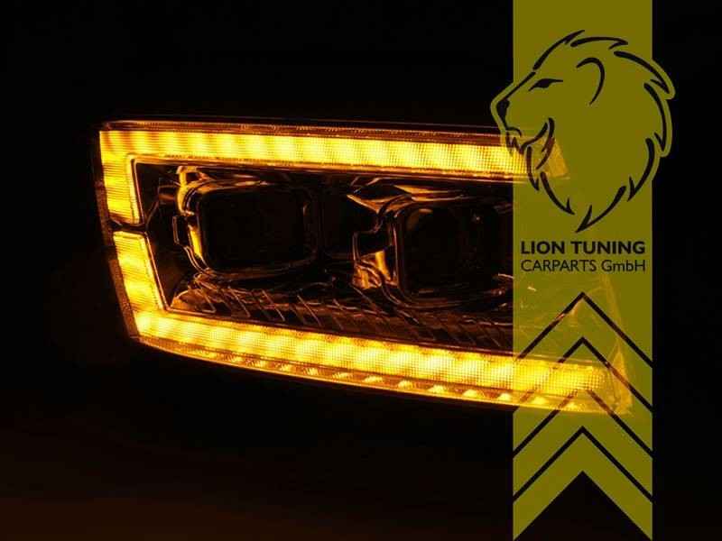 LT Pair LED DRL Halo Lightbar Headlights VW Crafter 2 SY 2016+ chrome LHD