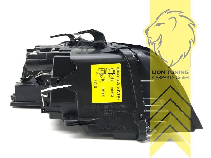 LTG Pair DEPO Halogen Headlights Audi A4 B6 8E Sedan Avant 00-04 Black RHD LHD
