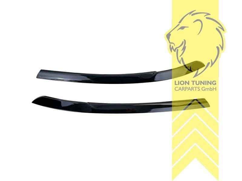 LT Headlight eyebrow covers shades trims VW Tiguan AD1 20+ glossy black ABS