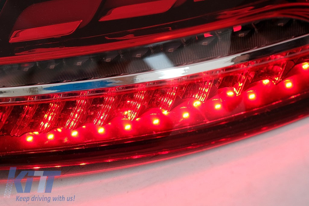 KT Pair LED Rear Lights Merc S-Class Coupe C217 Cabrio A217 15-17 S63 S65 LHD