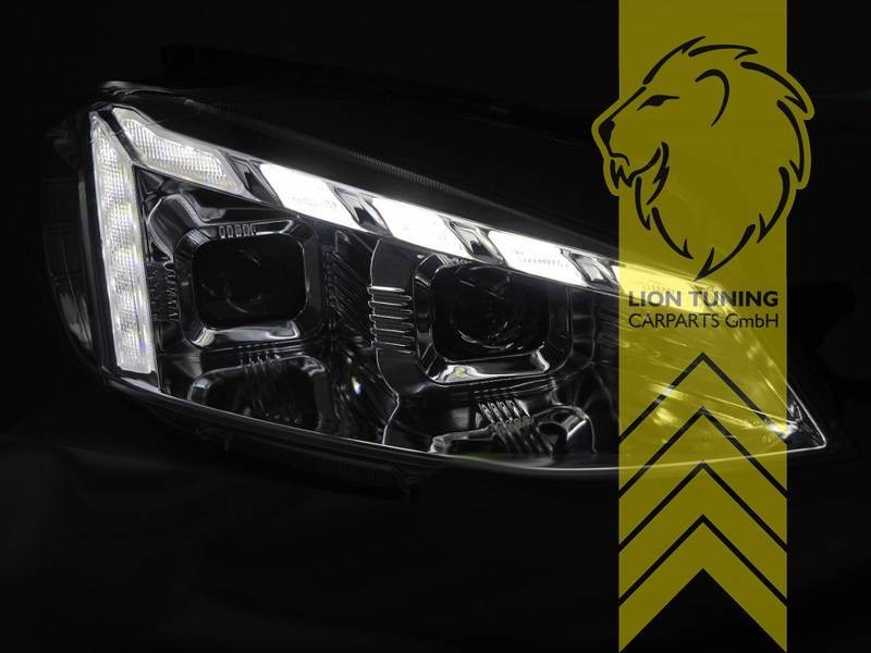 LT Pair LED DRL Lightbar Headlights VW Golf 7 5G1 BE1 BA5 Limo Variant chrom LHD