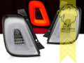 LTG Pair LED Rear Lights Tail Lamp Fiat 500 500C 595 695 312 FL + Abarth 16+ LHD