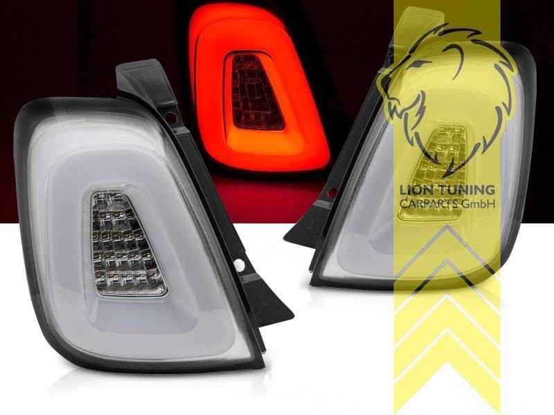 LTG Pair LED Rear Lights Tail Lamp Fiat 500 500C 595 695 312 FL + Abarth 16+ LHD