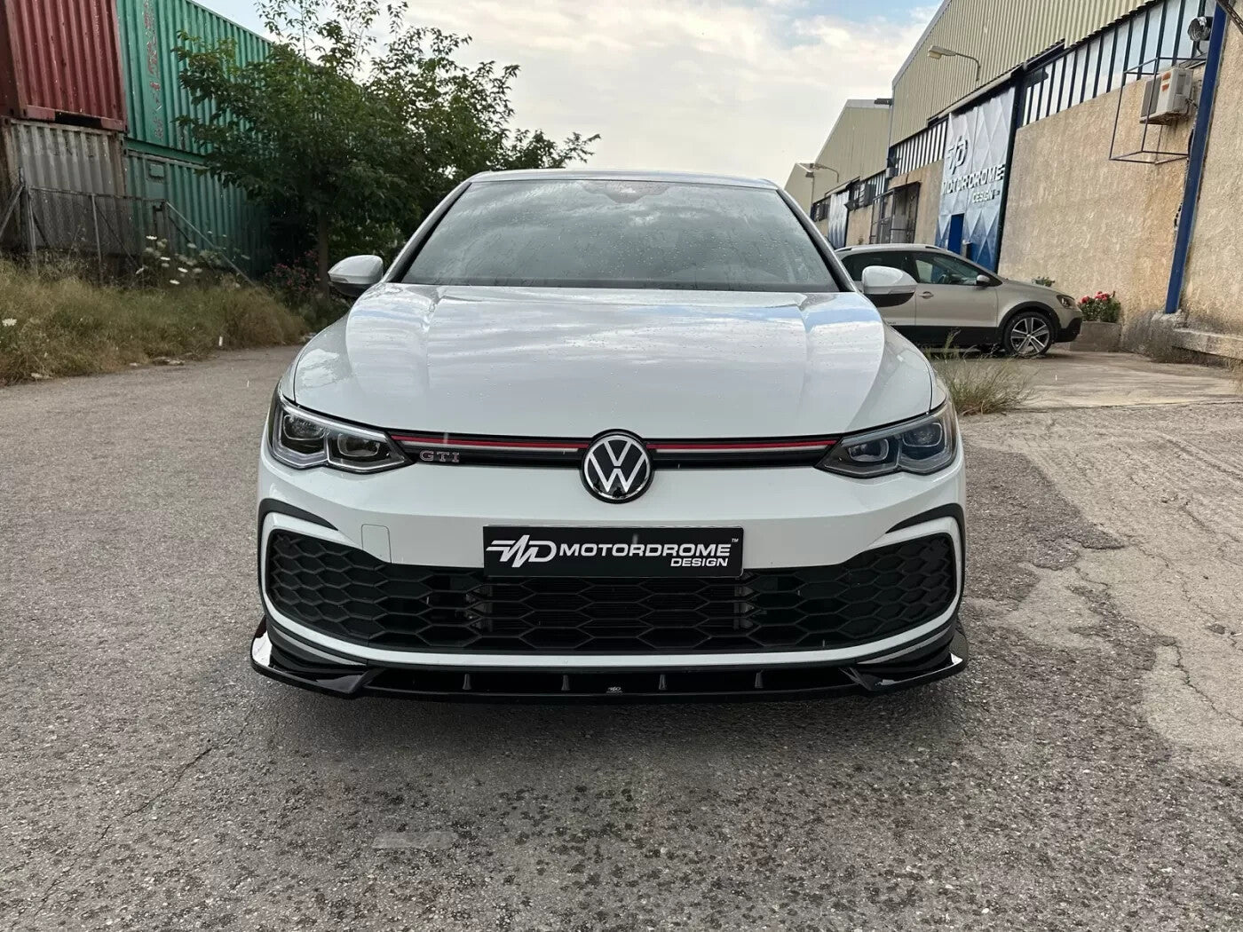 Motordrome Front Bumper Lower Splitter Golf Mk8 GTI / R-Line Gloss Black