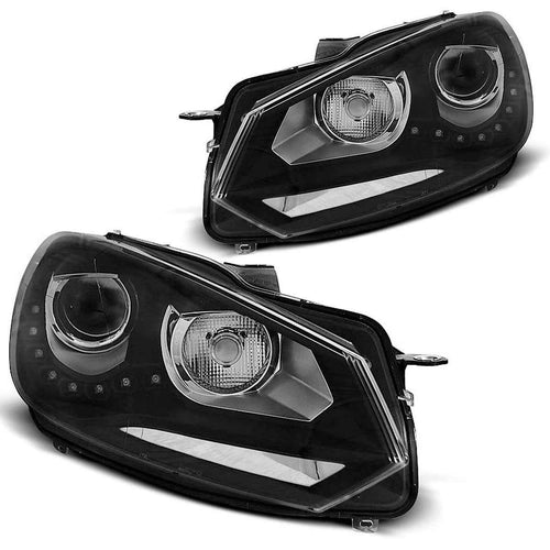 AMCP Pair LED Halo Ring Headlights VW Golf 6 08-12 LHD