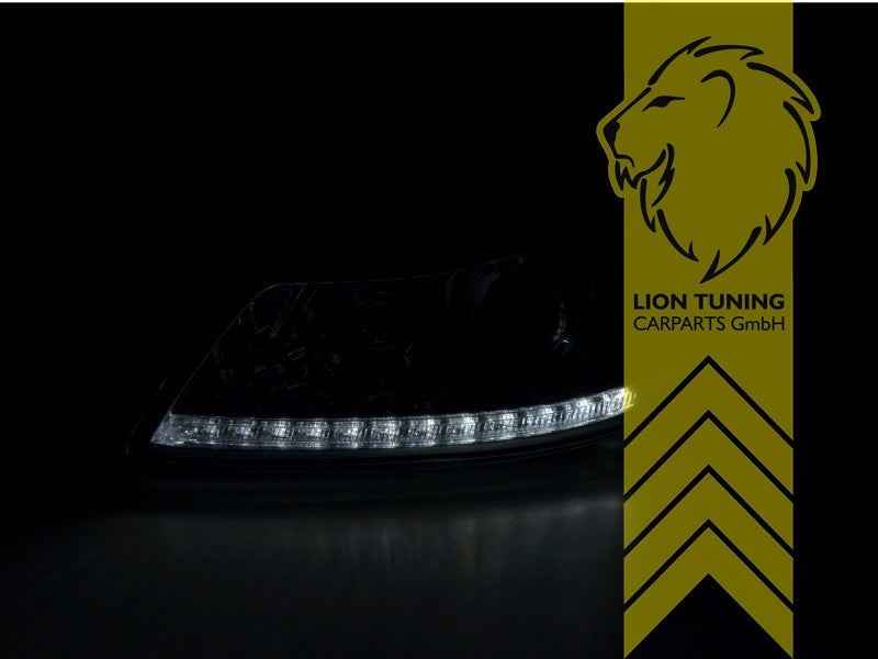 LTG Pair LED DRL Headlights Skoda Octavia 2 1Z Facelift 1Z3 1Z5 09-13 LHD