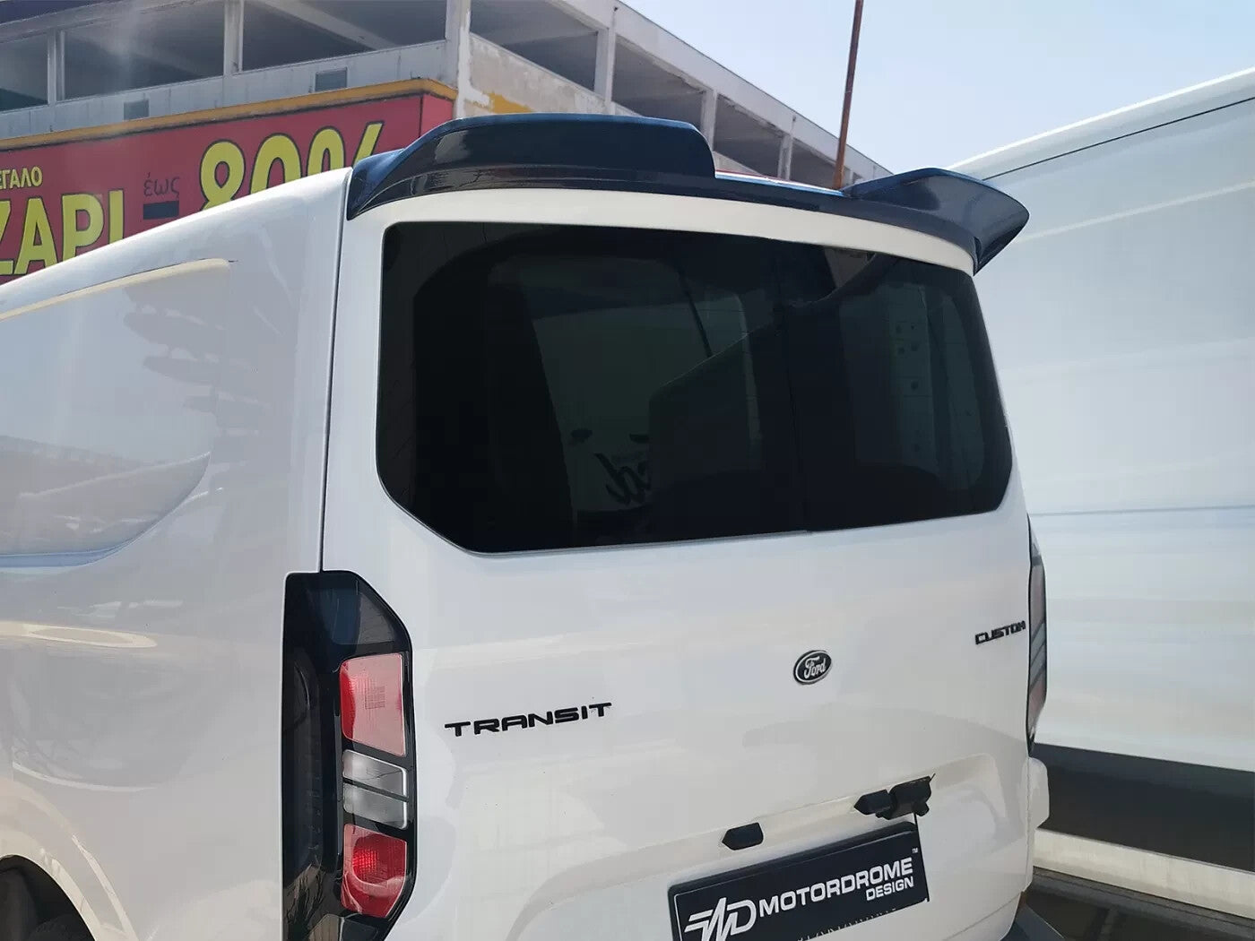 Motordrome Rear Wing Spoiler Tailgate Ford Transit / Tourneo Custom Mk2 / VW T7
