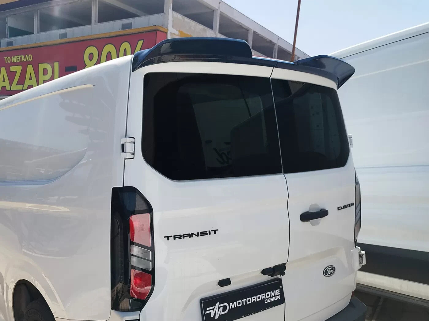Motordrome Rear Wing Spoiler Barn Doors Ford Transit Custom Mk2 / VW T7