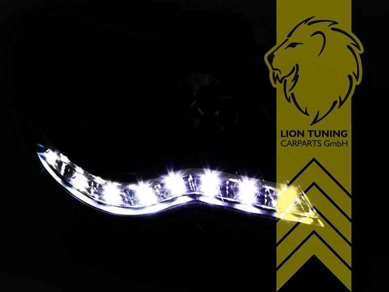 LTG DEPO Pair LED DRL Halo Lightbar Headlights VW Passat CC 357 08-12 LHD