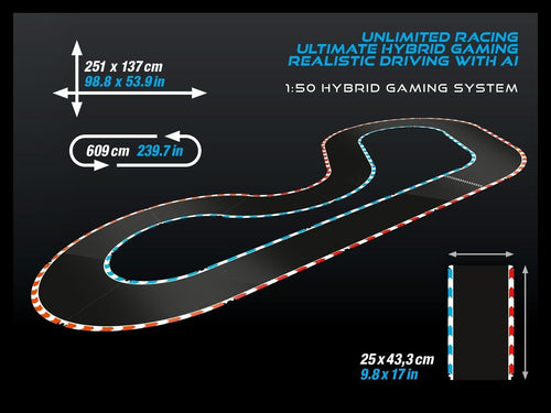 Carrera HYBRID Runaway Chase AI-Integrated Car Racing Track Set - NO CARS Includ