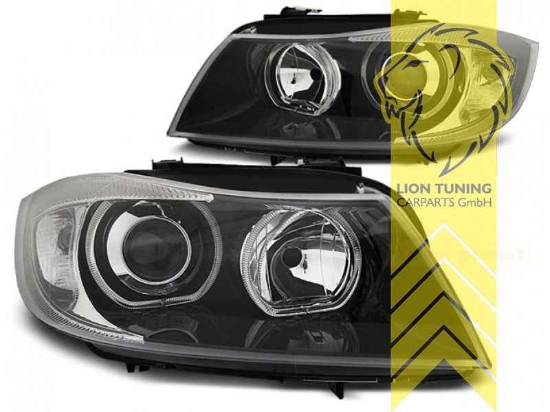 LTG DEPO LED Headlights BMW E90 Sedan E91 Touring 05+ Black LHD RHD Universal